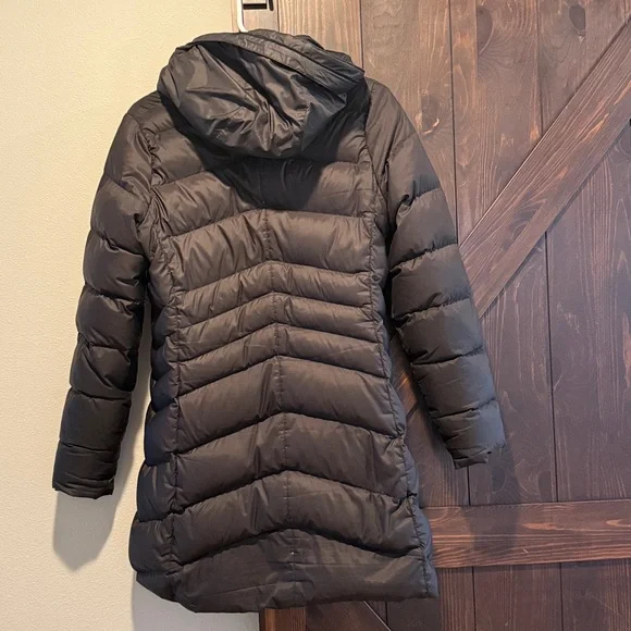 Marmot Montreal 700 Fill Goose Down Coat Puffer Knee Length Fur Hood Black M - Picture 3 of 5